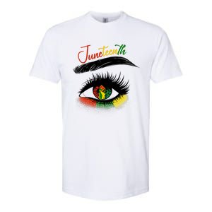 Juneteenth Eye African American Women Black History Pride Softstyle CVC T-Shirt