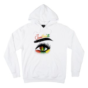 Juneteenth Eye African American Women Black History Pride Hoodie