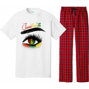 Juneteenth Eye African American Women Black History Pride Pajama Set