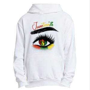 Juneteenth Eye African American Women Black History Pride Urban Pullover Hoodie