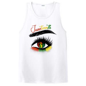 Juneteenth Eye African American Women Black History Pride PosiCharge Competitor Tank