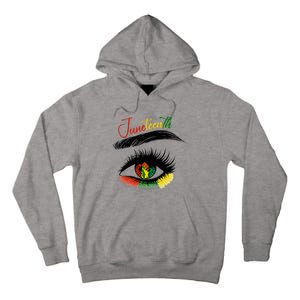 Juneteenth Eye African American Wo Black History Pride Tall Hoodie