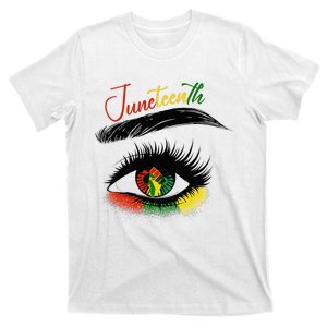 Juneteenth Eye African American Wo Black History Pride T-Shirt