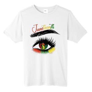 Juneteenth Eye African American Wo Black History Pride Tall Fusion ChromaSoft Performance T-Shirt