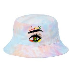 Juneteenth Eye African American Women Black History Pride Tie Dye Newport Bucket Hat