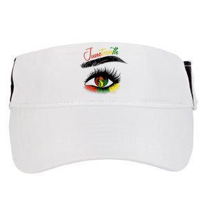 Juneteenth Eye African American Women Black History Pride Adult Drive Performance Visor