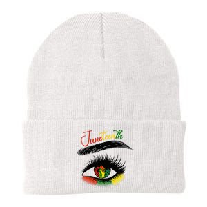 Juneteenth Eye African American Women Black History Pride Knit Cap Winter Beanie