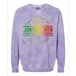 Juneteenth Emancipation Black American Freedom Black Pride Colorblast Crewneck Sweatshirt