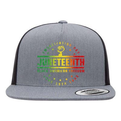 Juneteenth Emancipation Black American Freedom Black Pride Flat Bill Trucker Hat