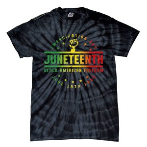 Juneteenth Emancipation Black American Freedom Black Pride Tie-Dye T-Shirt