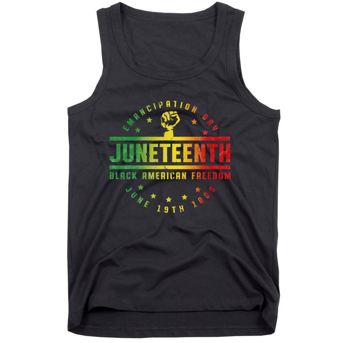 Juneteenth Emancipation Black American Freedom Black Pride Tank Top