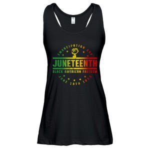 Juneteenth Emancipation Black American Freedom Black Pride Ladies Essential Flowy Tank