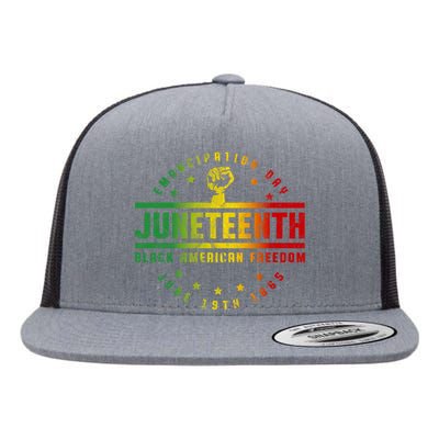 Juneteenth Emancipation Black American Freedom Black Pride Flat Bill Trucker Hat