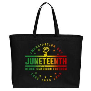 Juneteenth Emancipation Black American Freedom Black Pride Cotton Canvas Jumbo Tote