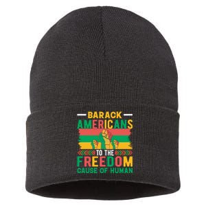 Juneteenth Emancipation Celebration Graphic Sustainable Knit Beanie