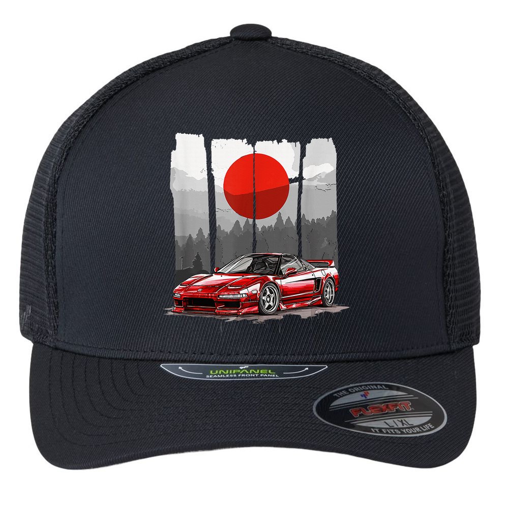 Jdm Euro Car Scene Nsx Tuning Drift Import Flexfit Unipanel Trucker Cap