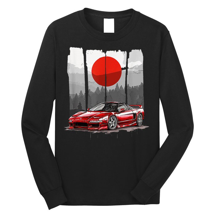 Jdm Euro Car Scene Nsx Tuning Drift Import Long Sleeve Shirt