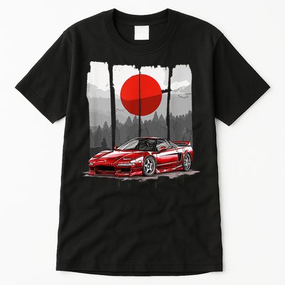 Jdm Euro Car Scene Nsx Tuning Drift Import Tall T-Shirt