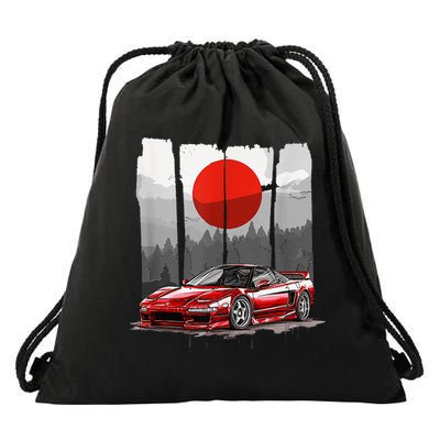 Jdm Euro Car Scene Nsx Tuning Drift Import Drawstring Bag
