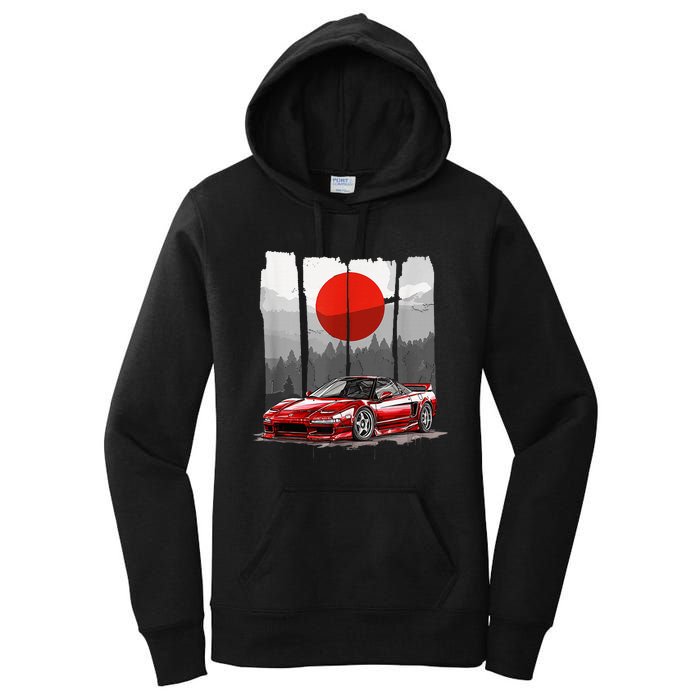 Jdm Euro Car Scene Nsx Tuning Drift Import Women's Pullover Hoodie