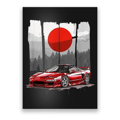 Jdm Euro Car Scene Nsx Tuning Drift Import Poster