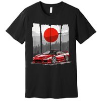 Jdm Euro Car Scene Nsx Tuning Drift Import Premium T-Shirt