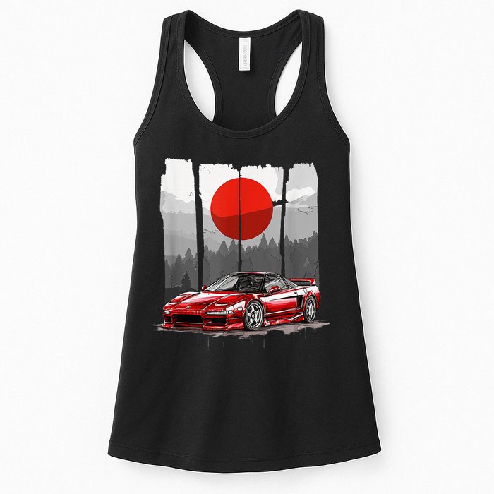Jdm Euro Car Scene Nsx Tuning Drift Import Womens Tank Top