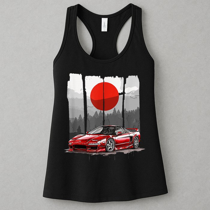 Jdm Euro Car Scene Nsx Tuning Drift Import Womens Tank Top