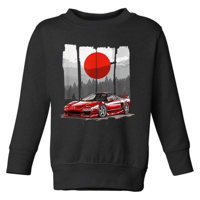 Jdm Euro Car Scene Nsx Tuning Drift Import Toddler Sweatshirt