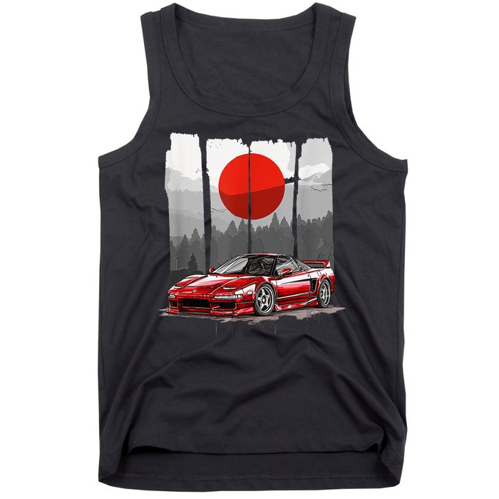 Jdm Euro Car Scene Nsx Tuning Drift Import Tank Top