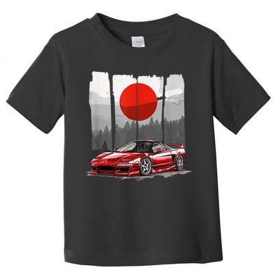 Jdm Euro Car Scene Nsx Tuning Drift Import Toddler T-Shirt