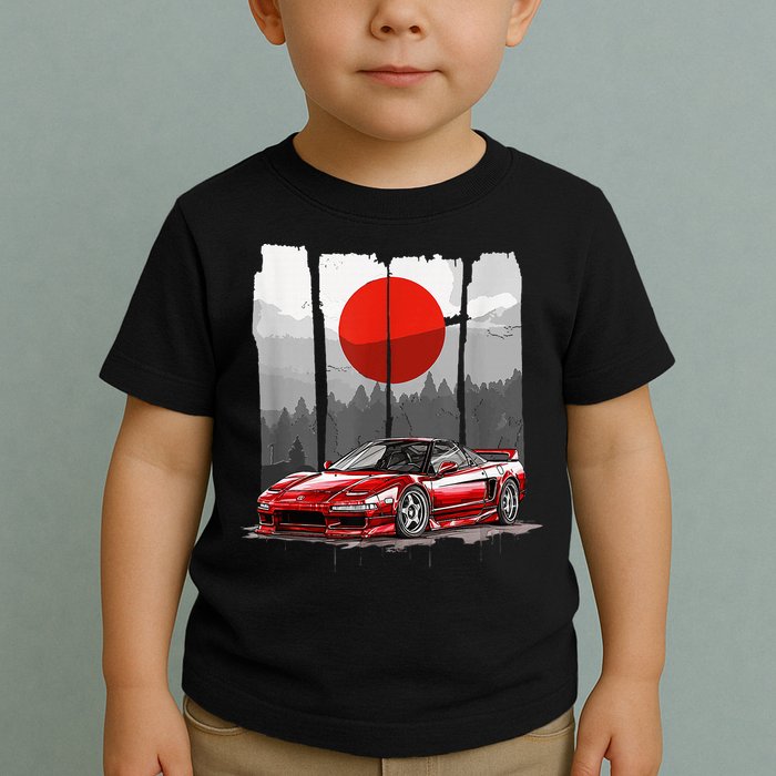 Jdm Euro Car Scene Nsx Tuning Drift Import Toddler T-Shirt