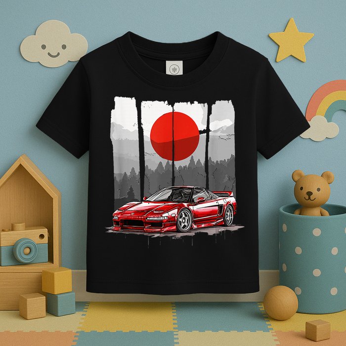 Jdm Euro Car Scene Nsx Tuning Drift Import Toddler T-Shirt