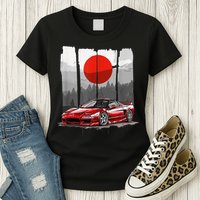 Jdm Euro Car Scene Nsx Tuning Drift Import Womens T-Shirt
