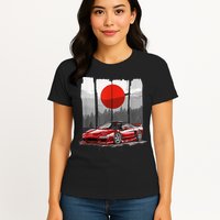 Jdm Euro Car Scene Nsx Tuning Drift Import Womens T-Shirt
