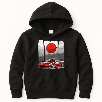 Jdm Euro Car Scene Nsx Tuning Drift Import Kids Hoodie
