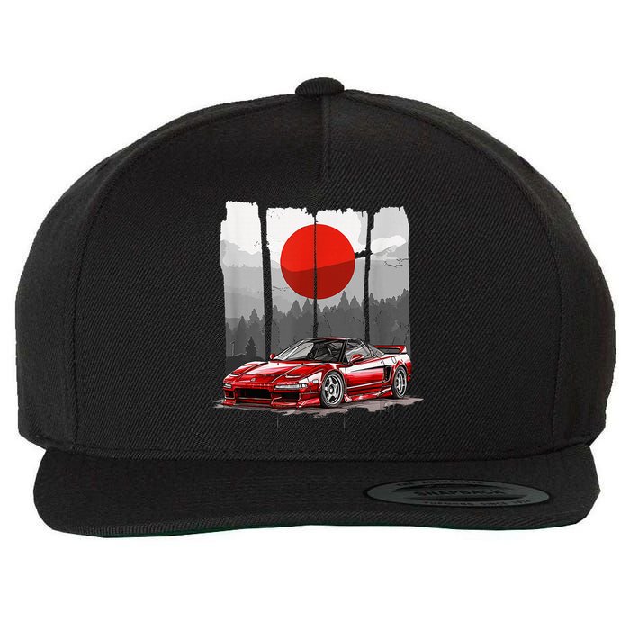 Jdm Euro Car Scene Nsx Tuning Drift Import Wool Snapback Cap