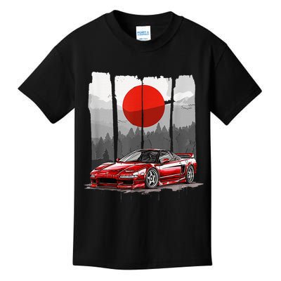 Jdm Euro Car Scene Nsx Tuning Drift Import Kids T-Shirt