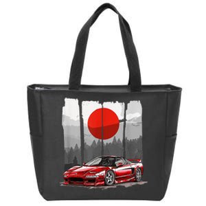 Jdm Euro Car Scene Nsx Tuning Drift Import Zip Tote Bag