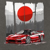 Jdm Euro Car Scene Nsx Tuning Drift Import Cotton Canvas Backpack