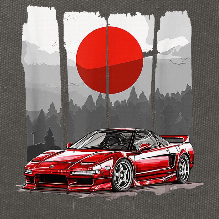 Jdm Euro Car Scene Nsx Tuning Drift Import Cotton Canvas Backpack