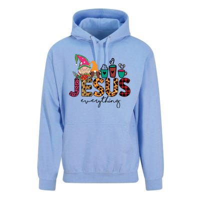 Jesus Everything Christmas Unisex Surf Hoodie