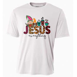 Jesus Everything Christmas Cooling Performance Crew T-Shirt