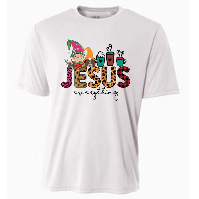 Jesus Everything Christmas Cooling Performance Crew T-Shirt