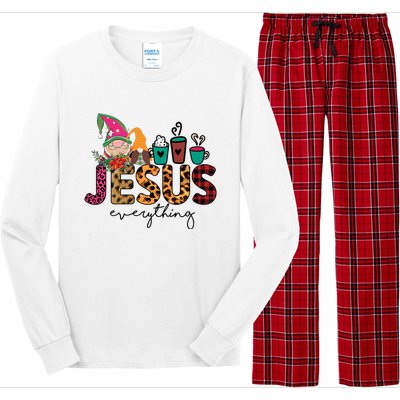 Jesus Everything Christmas Long Sleeve Pajama Set