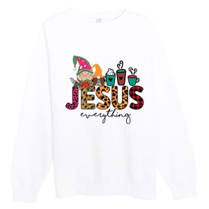 Jesus Everything Christmas Premium Crewneck Sweatshirt