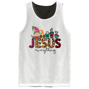 Jesus Everything Christmas Mesh Reversible Basketball Jersey Tank