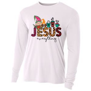 Jesus Everything Christmas Cooling Performance Long Sleeve Crew