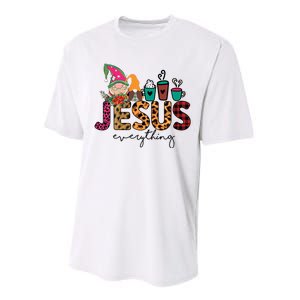 Jesus Everything Christmas Performance Sprint T-Shirt