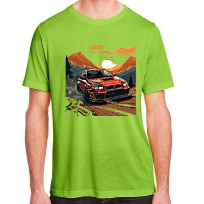 Jdm Evo Car Drift Mountain Racing Car Lover Graphic Gift Adult ChromaSoft Performance T-Shirt